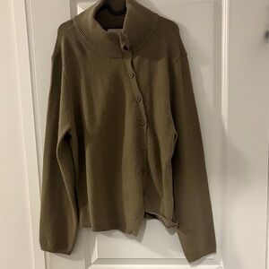 Asymmetric Button-Up Sweater